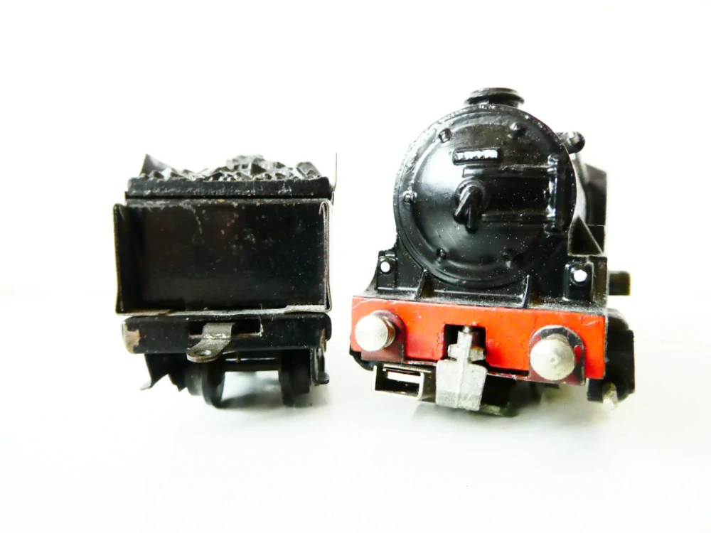 H0 TRIX TTR Parní lokomotiva hnědá 5647 LMS s tendrem celokovová ANTIK PĚKNÝ STAV