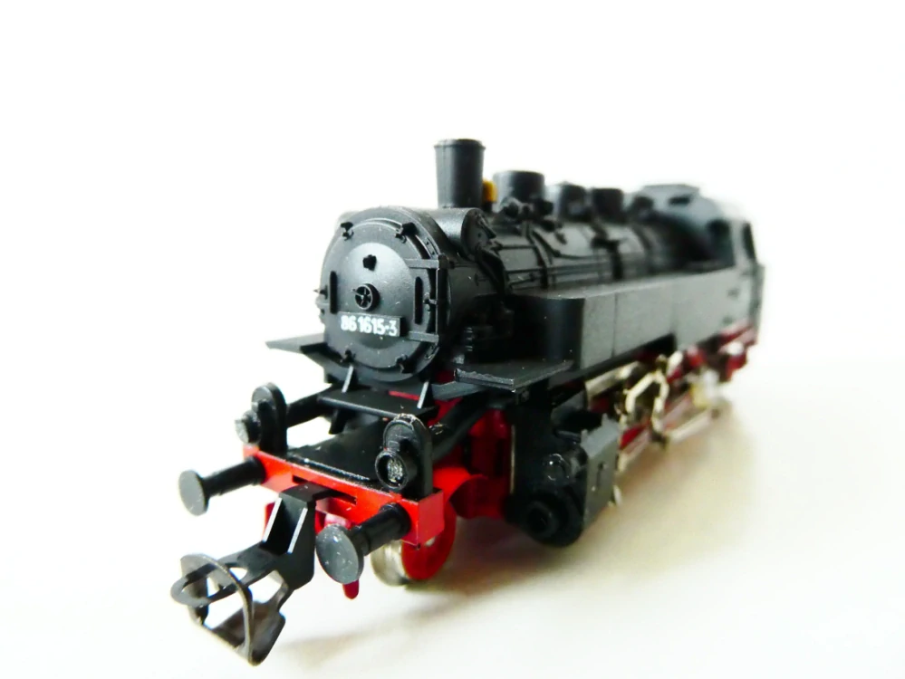 TT BTTB Parní lokomotiva BR 86 1615-3 DR OSVĚTLENÁ TOP STAV v krabičce s průvodním listem
