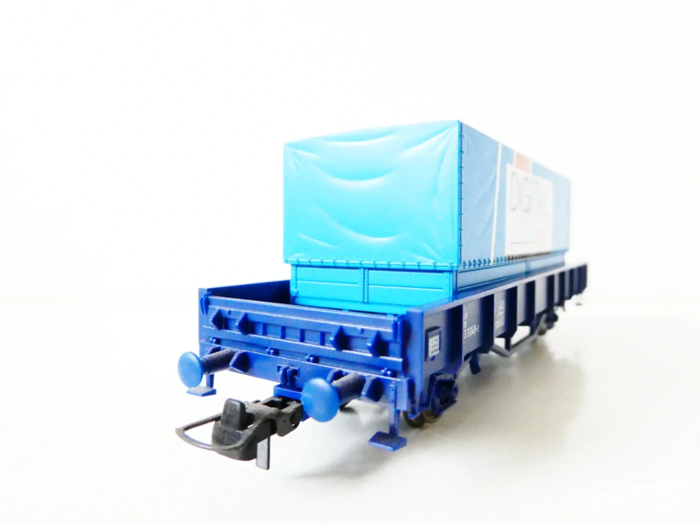 H0 ROCO Nákladní nízkostěnný vůz 21 80 953 3 049-2 DB s kontejnerem Roco LENZ TOP STAV