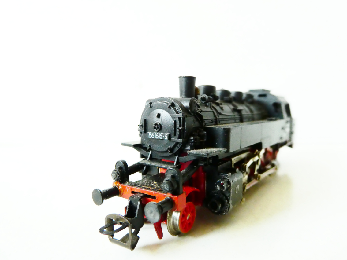 TT BTTB Parní lokomotiva BR 86 1615-3 DR OSVĚTLENÁ PĚKNÝ STAV