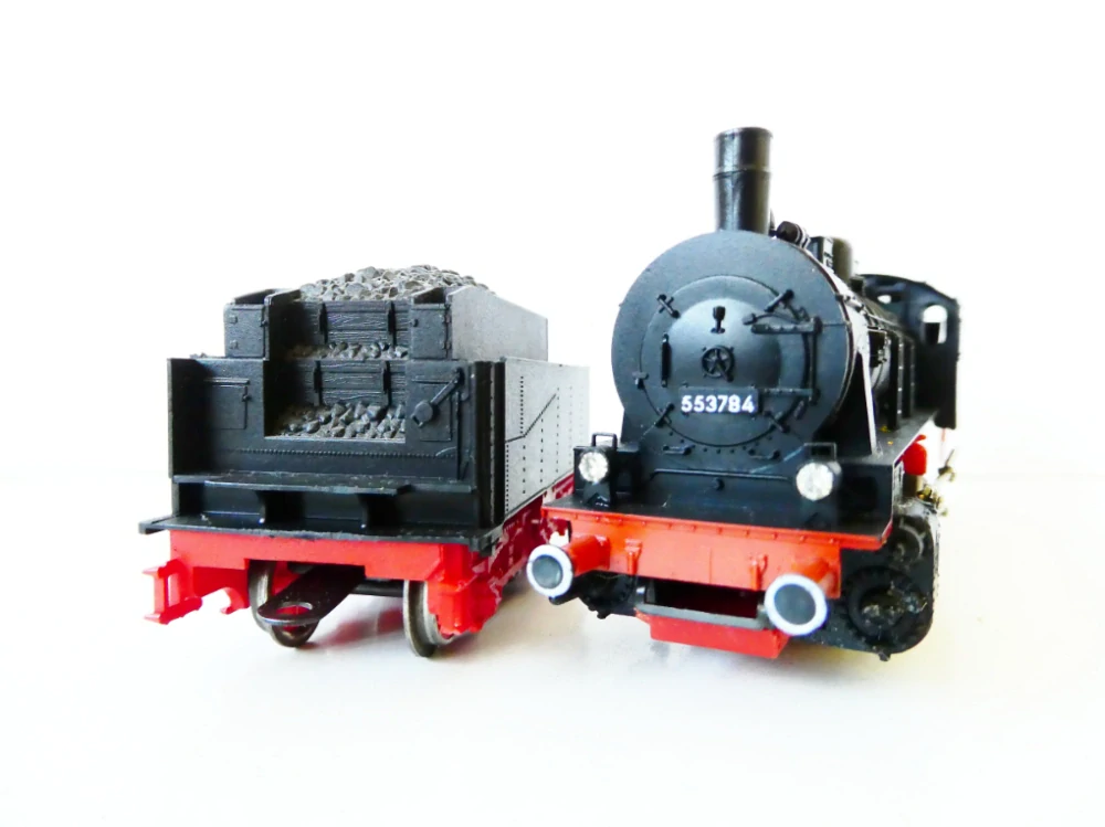 H0 PIKO Parní lokomotiva s tendrem BR 55 3784 BR TOP STAV 