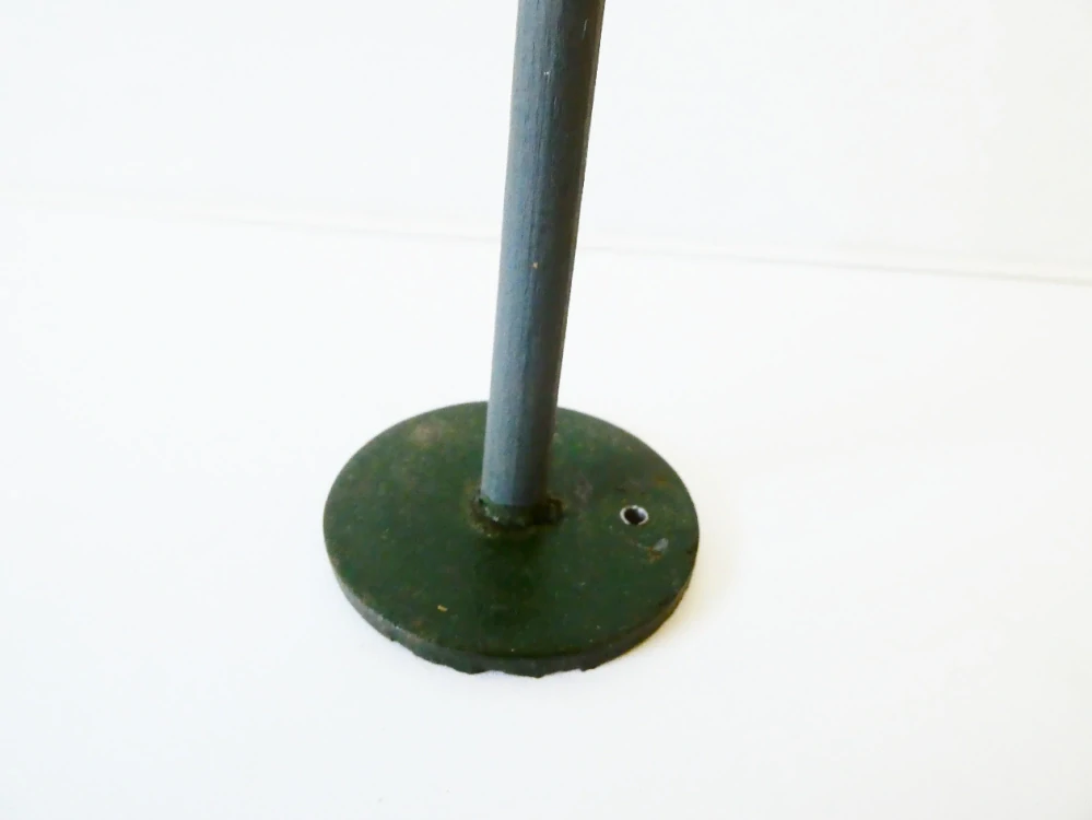H0 Telegrafní sloup s podstavcem - výška 20 cm - dřevo a kov ANTIK