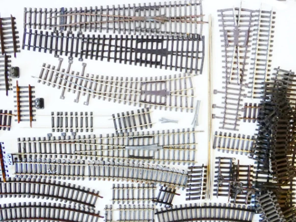 H0 PILZ SET 35 ks Koleje použité + výhybky a pražce (viz foto)