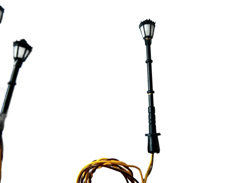 TT Viessmann Parková lampa 47 mm - SET 7 ks PĚKNÝ STAV