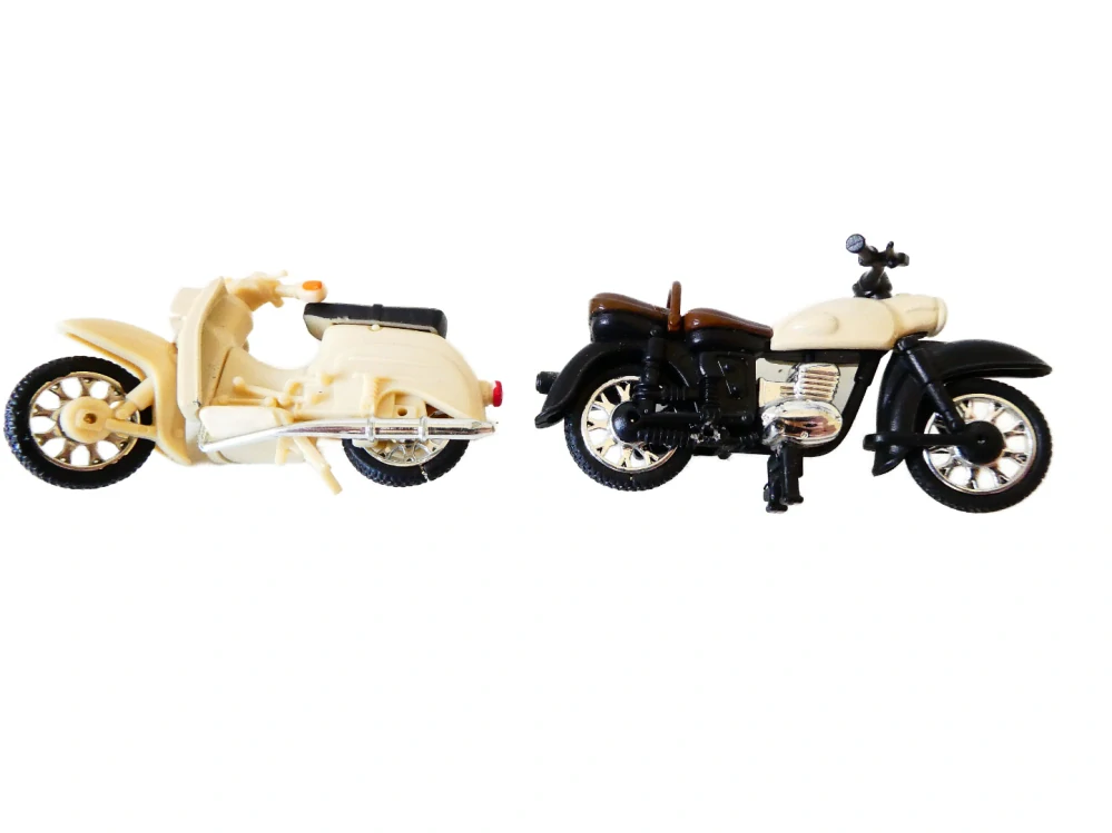 H0 SET 2 ks Motocykl a skůtr (délka 6 a 5,5 cm)