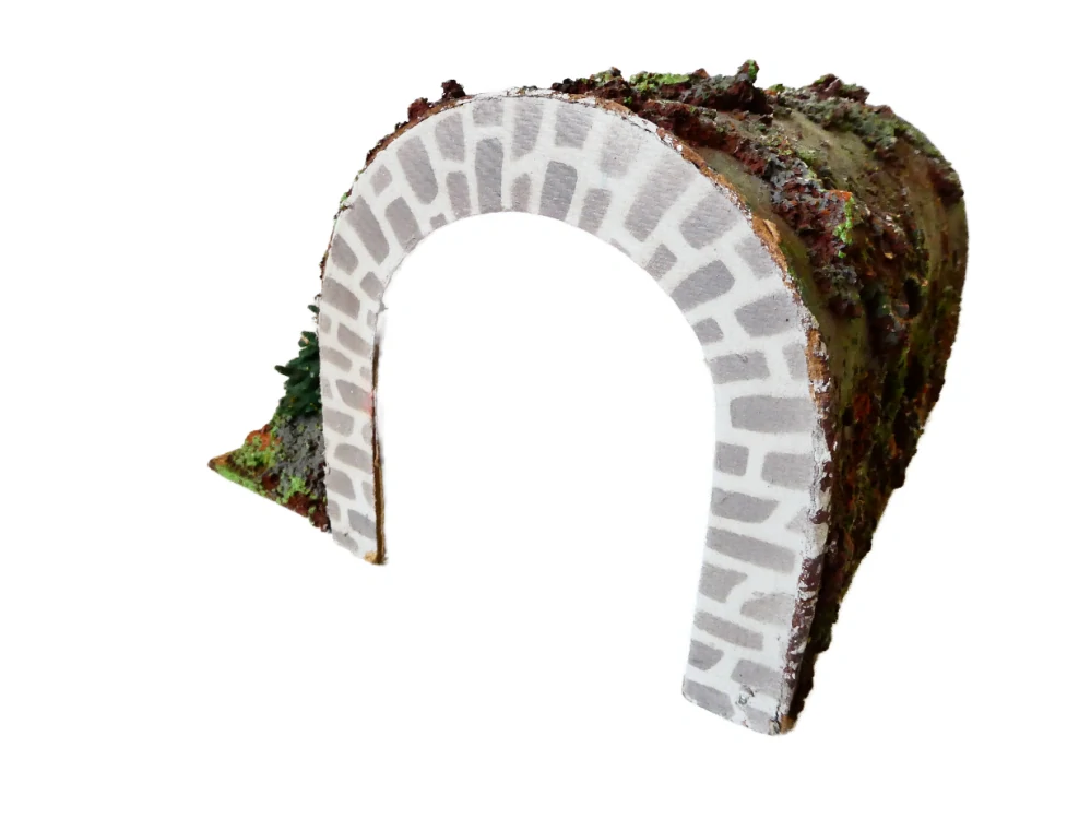 H0 Tunel 2-kolejný masivní 21 x 18 x 12 cm