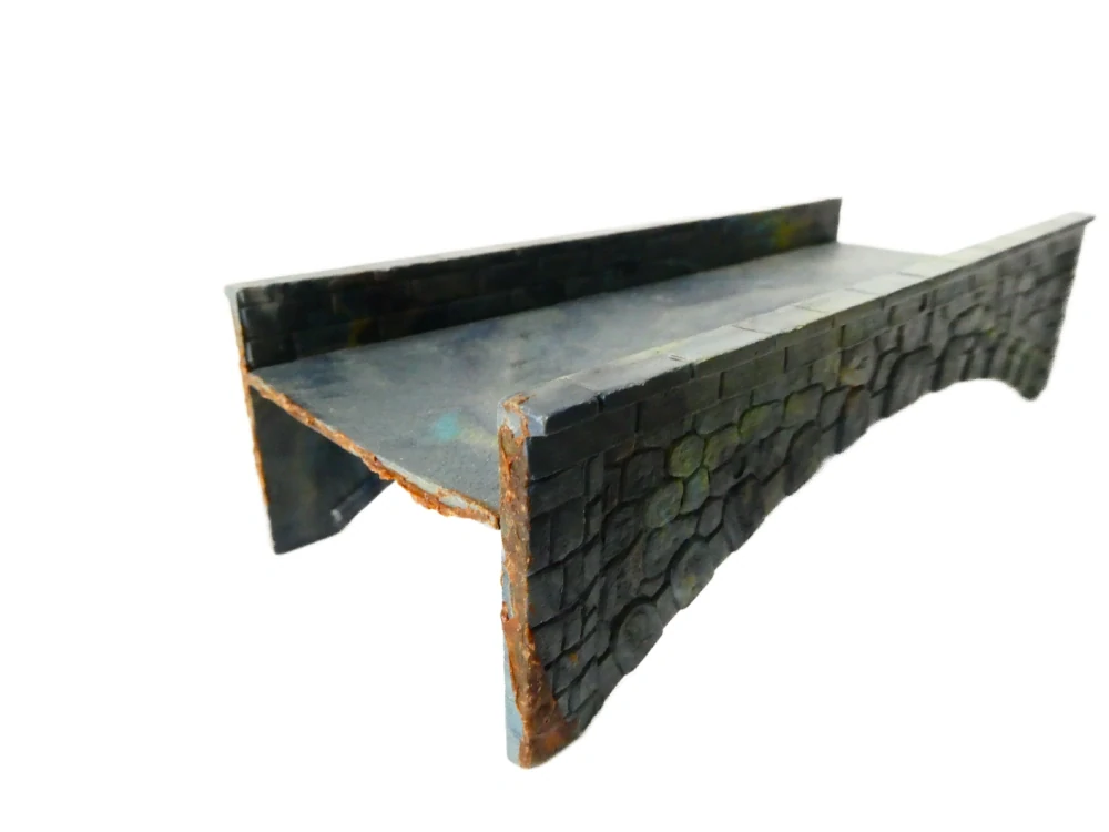 TT/H0 Kamenný obloukový most 12 x 5 x 3 cm PĚKNÝ STAV
