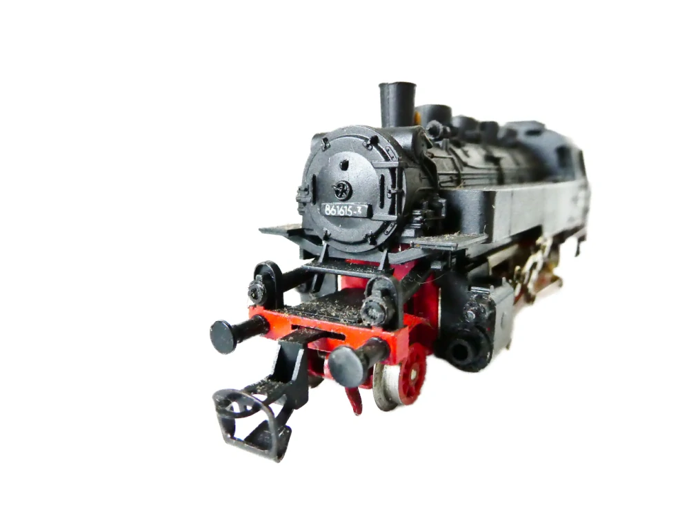 TT BTTB Parní lokomotiva BR 86 1615-3 DR OSVĚTLENÁ PĚKNÝ STAV v krabičce