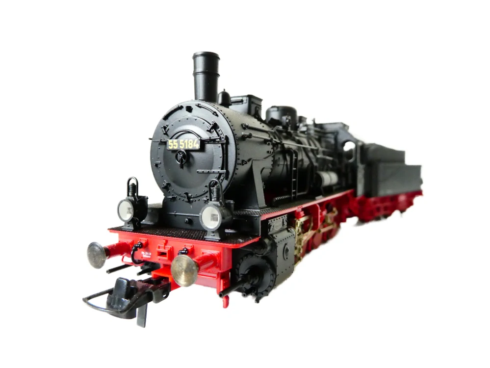 H0 FLEISCHMANN 4154 Parní lokomotiva BR 55 5184 DRG OSVĚTLENÁ  TOP STAV NEPOUŽITÁ v originální krabičce s průvodním listem