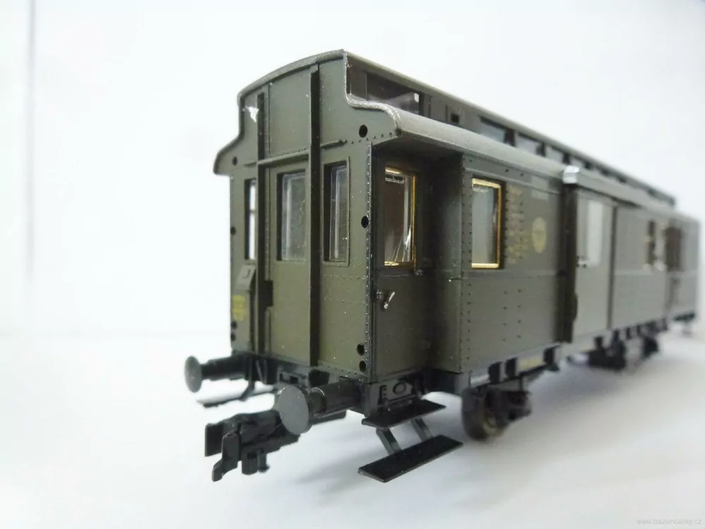 H0 Sachsenmodelle 14220 Zavazadlový vůz DRG s posuvnými vraty TOP STAV NEPOUŽITÝ včetně doplňků