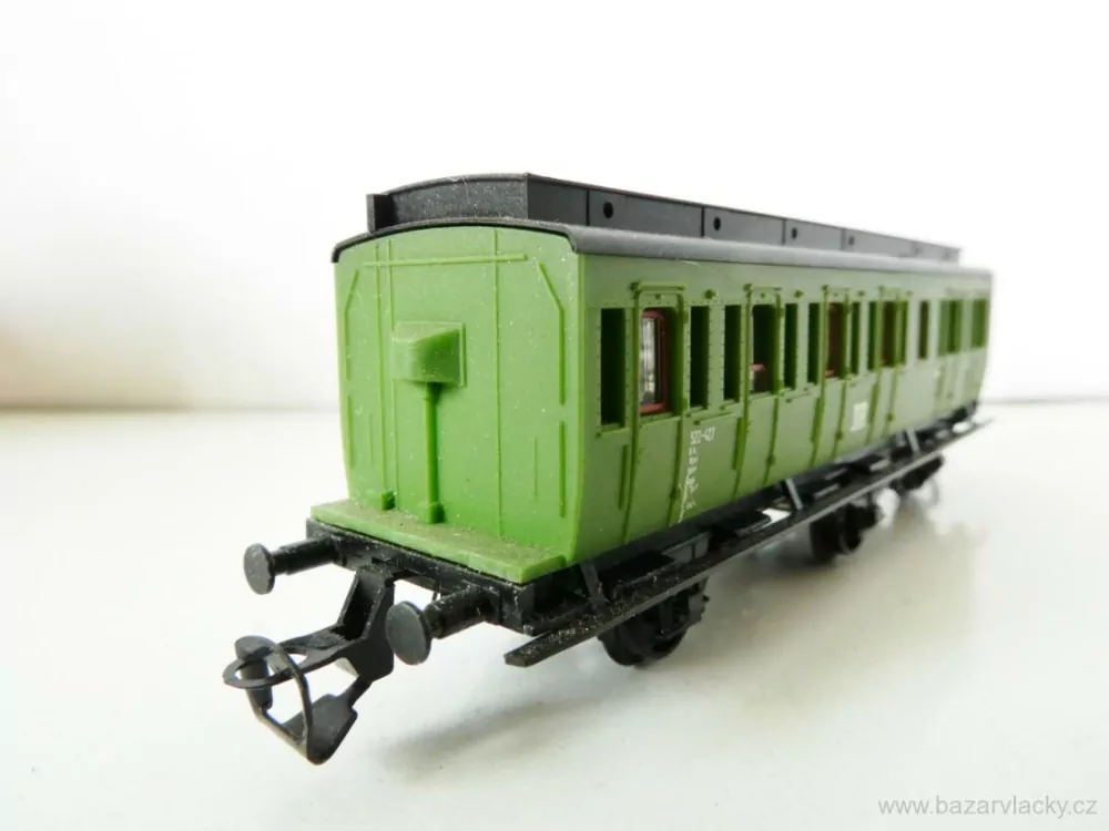 TT BTTB Osobní vůz 3-osý 522-427 DR včetně doplňků TOP STAV NEPOUŽITÝ V KRABIČCE