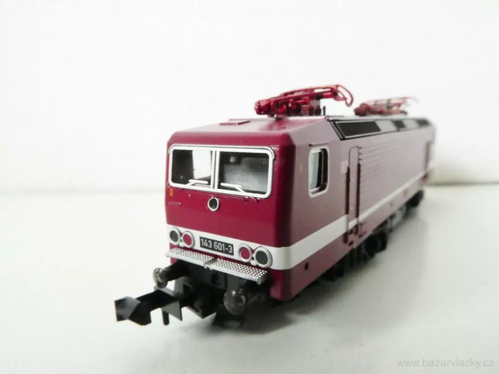N MINITRIX 12653 Elektrická lokomotiva 143 601-3 DB OSVĚTLENÁ