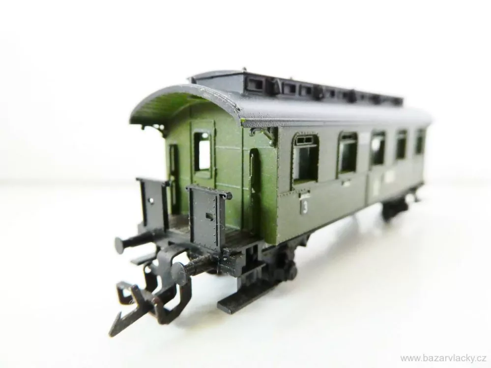 TT ZEUKE Osobní vůz KPEV 1219 zelený 3. tř. TOP STAV