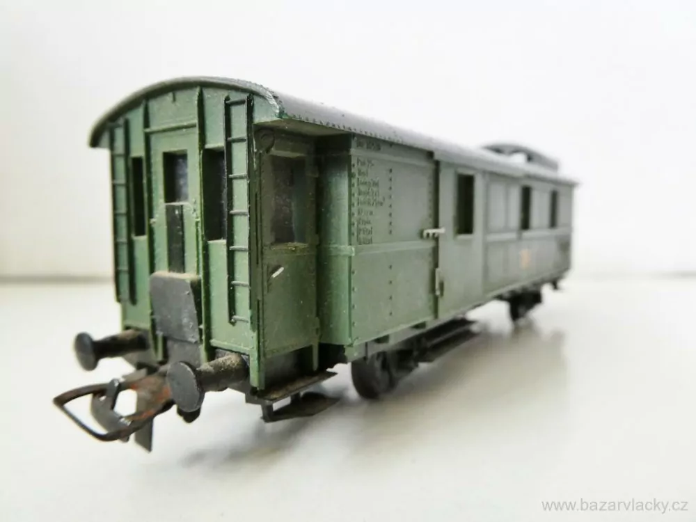 H0 Prefo/SCHICHT?? Služební vůz DR s pružinovým spřáhlem PĚKNÝ STAV
