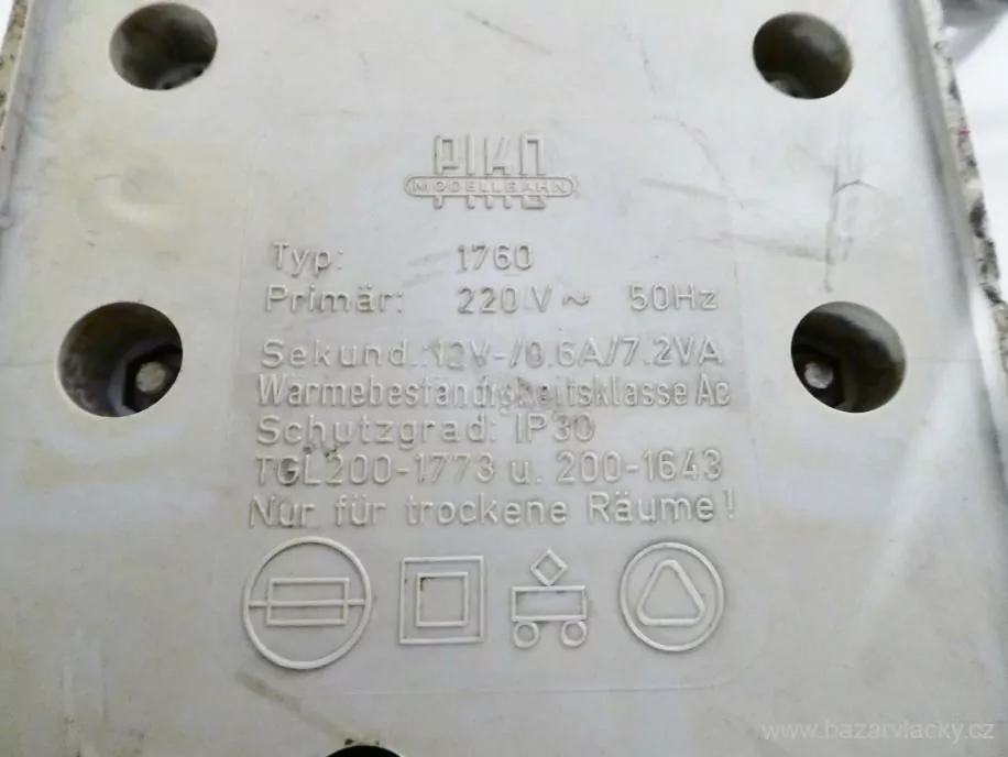 PIKO A1 Transformátor ( trafo ) typ 1760