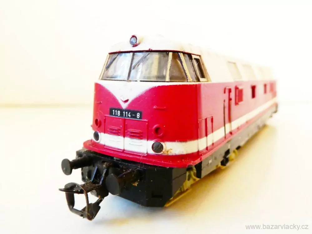 TT BTTB Dieselová lokomotiva BR 118 114-8 DR PĚKNÝ STAV v krabičce