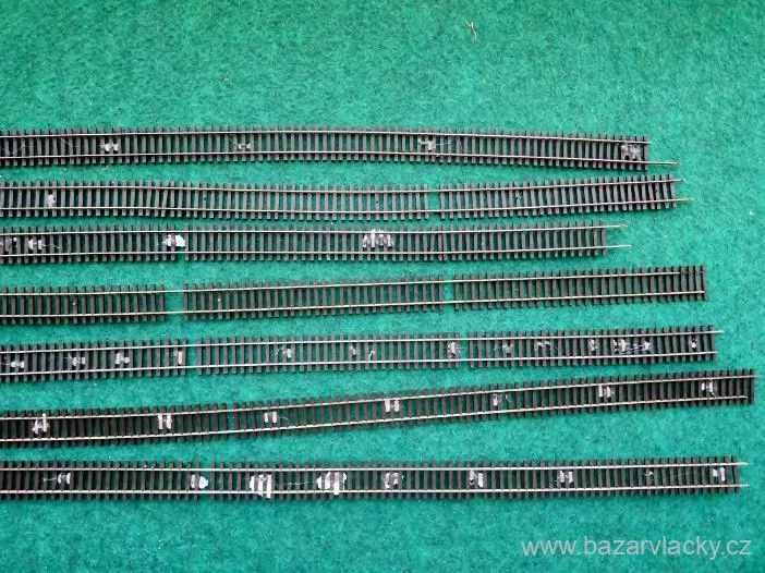 H0 SET 7 ks TILLIG 85125 FLEXI KOLEJ ( cca 88 - 89 cm )
