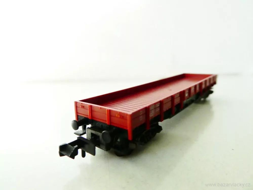 N FLEISCHMANN 8281 Nízkostěnný nákladní vůz 20 80 388 6 567-3 DB TOP STAV NEPOUŽITÝ v krabičce