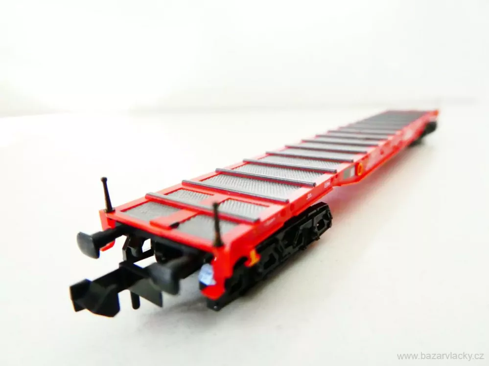 N MINITRIX 13906 Plošinový klanicový vůz Cargo 31 80 472 4 846-9 DB AG TOP STAV NEPOUŽITÝ v krabičce 