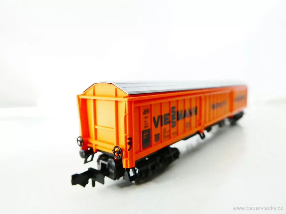 N FLEISCHMANN 8386 Nákladní vůz krytý velkokapacitní VIESSMANN Heiztechnik 21 80 057 9 043-9 [P] DB TOP STAV NEPOUŽITÝ v krabičce