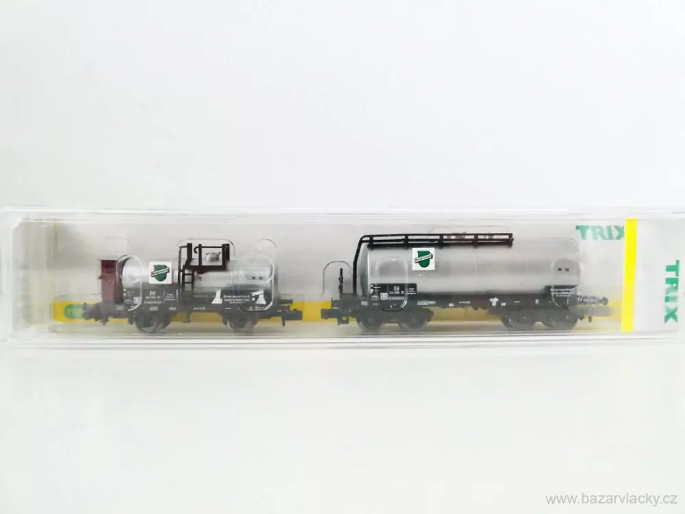 N MINITRIX 15125 SET dvou cisternových vozů Rheinpreussen 541 399 [P], 541 499 [P] DB TOP STAV NEPOUŽITÉ v krabičce