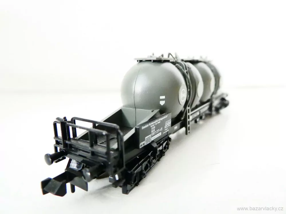 N MINITRIX 13627 K Nákladní silovůz na cement 33 80 930 7 277-9 [P] Leasing-Fahrzeug - Eisenbahn-Verkehrsmittel AG TOP STAV NEPOUŽITÝ v krabičce