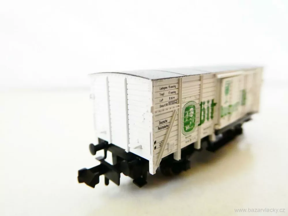 N FLEISCHMANN 8362 Nákladní chladírenský vůz PIVO Bitburger Pils 78 192 [P] München s posuvnými vraty DRG TOP STAV NEPOUŽITÝ v krabičce