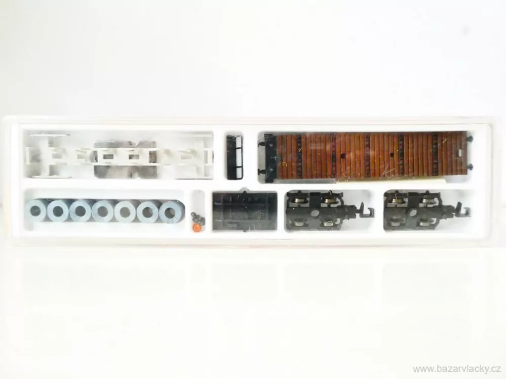 N ARNOLD 4962 - RARITA!! STAVEBNICE Plošinový vůz 4-osý s nákladem válců 397 1 945-5 DB TOP STAV NEPOUŽITÁ 