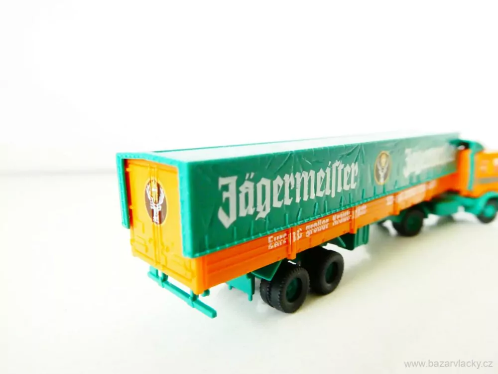 N ROCO 1857 Nákladní automobil VOLVO FH12 s plachtovým návěsem Jägermeister TOP STAV NEPOUŽITÝ v krabičce