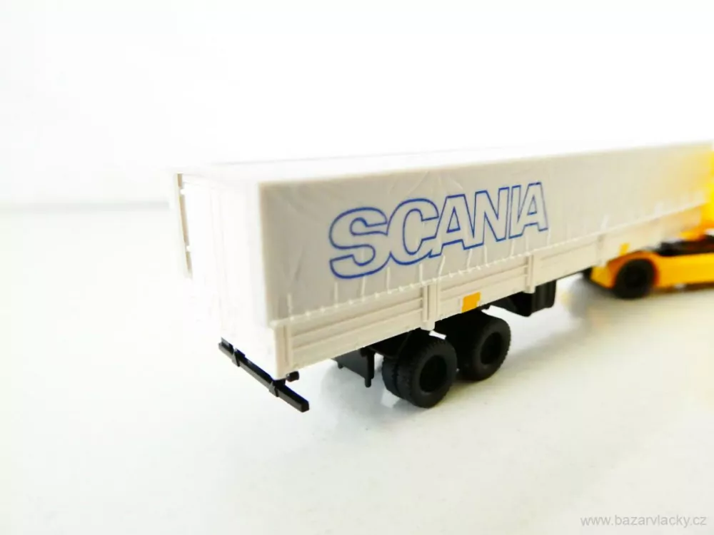N ROCO 1852 Nákladní automobil SCANIA s plachtovým návěsem SCANIA TOP STAV NEPOUŽITÝ v krabičce