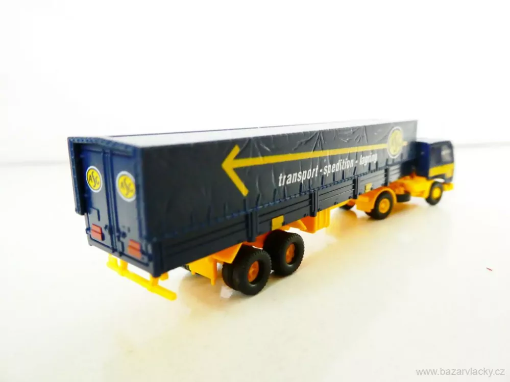 N ROCO 1850 Nákladní automobil VOLVO FL10 s plachtovým návěsem ASG transport-spedition-larging TOP STAV NEPOUŽITÝ v krabičce