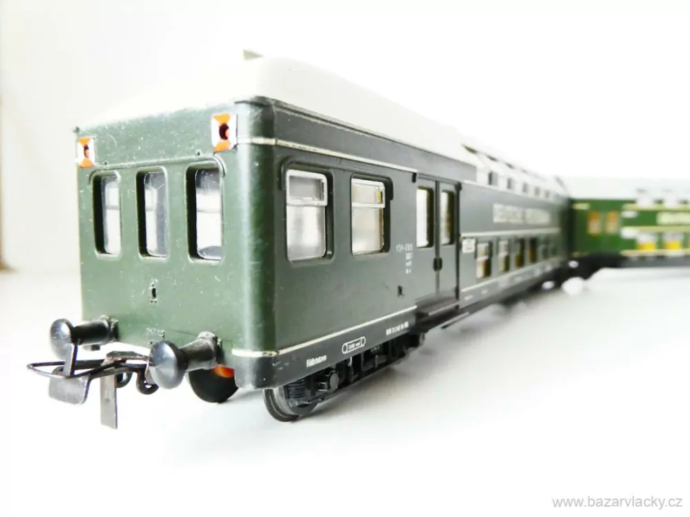 H0 SCHICHT Patrová souprava DEUTSCHE REISCHSBAHN OSVĚTLENÁ PĚKNÝ STAV v krabičce