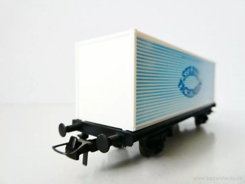 H0 ROCO Nákladní kontejnerový vůz  REIN UND NATÜRLICH STAATL. FACHINGEN TOP STAV NEPOUŽITÝ v krabičce