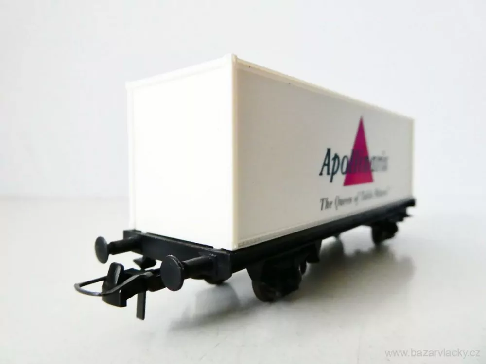 H0 ROCO Nákladní kontejnerový vůz Apollinaris The Queen of Table Waters TOP STAV NEPOUŽITÝ v krabičce