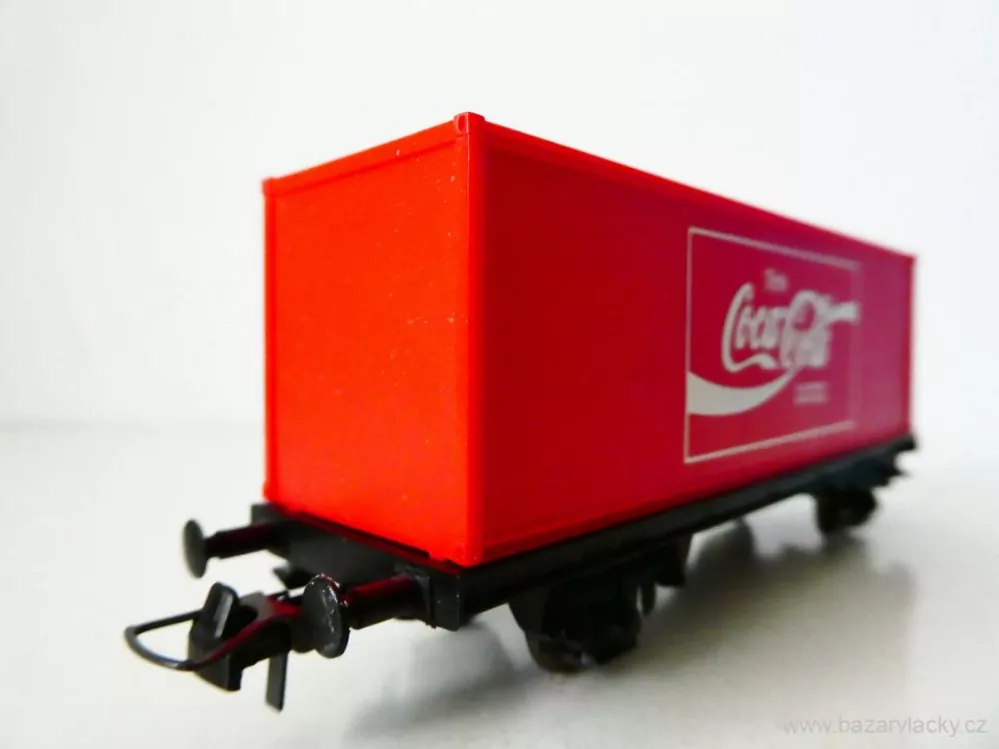 H0 ROCO Nákladní kontejnerový vůz Trink Coca Cola TOP STAV NEPOUŽITÝ v krabičce