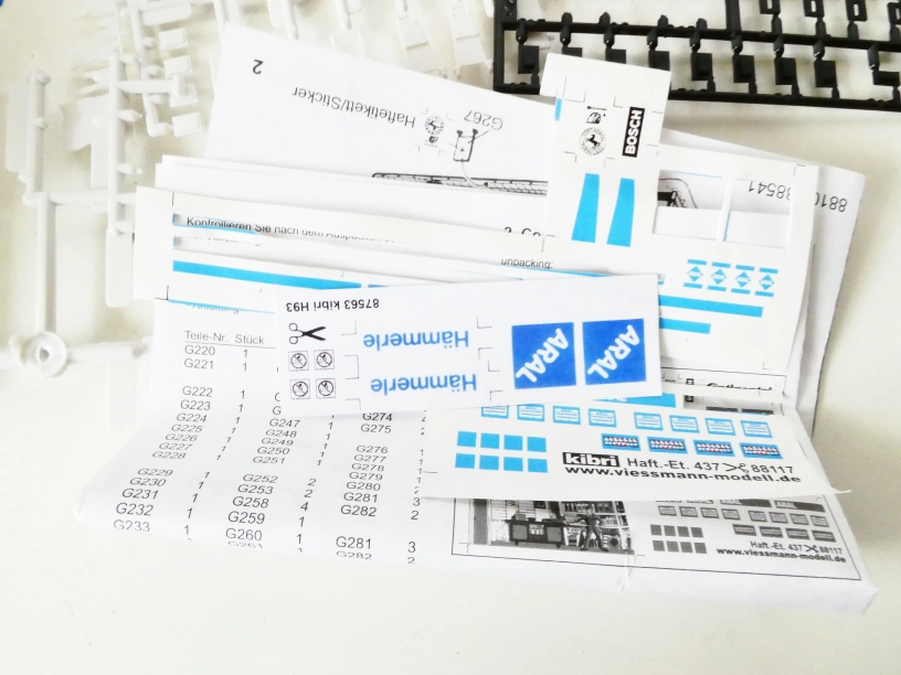 H0 KIBRI 38541 Stavebnice Čerpací stanice ARAL - ROZESTAVĚNÁ KOMPLETNÍ