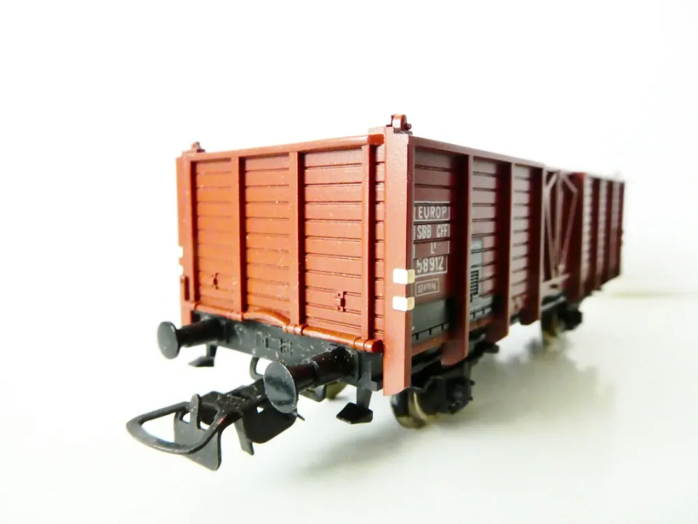 H0 PIKO Nákladní vůz otevřený EUROP SBB CFF TOP STAV NEPOUŽITÝ v krabičce