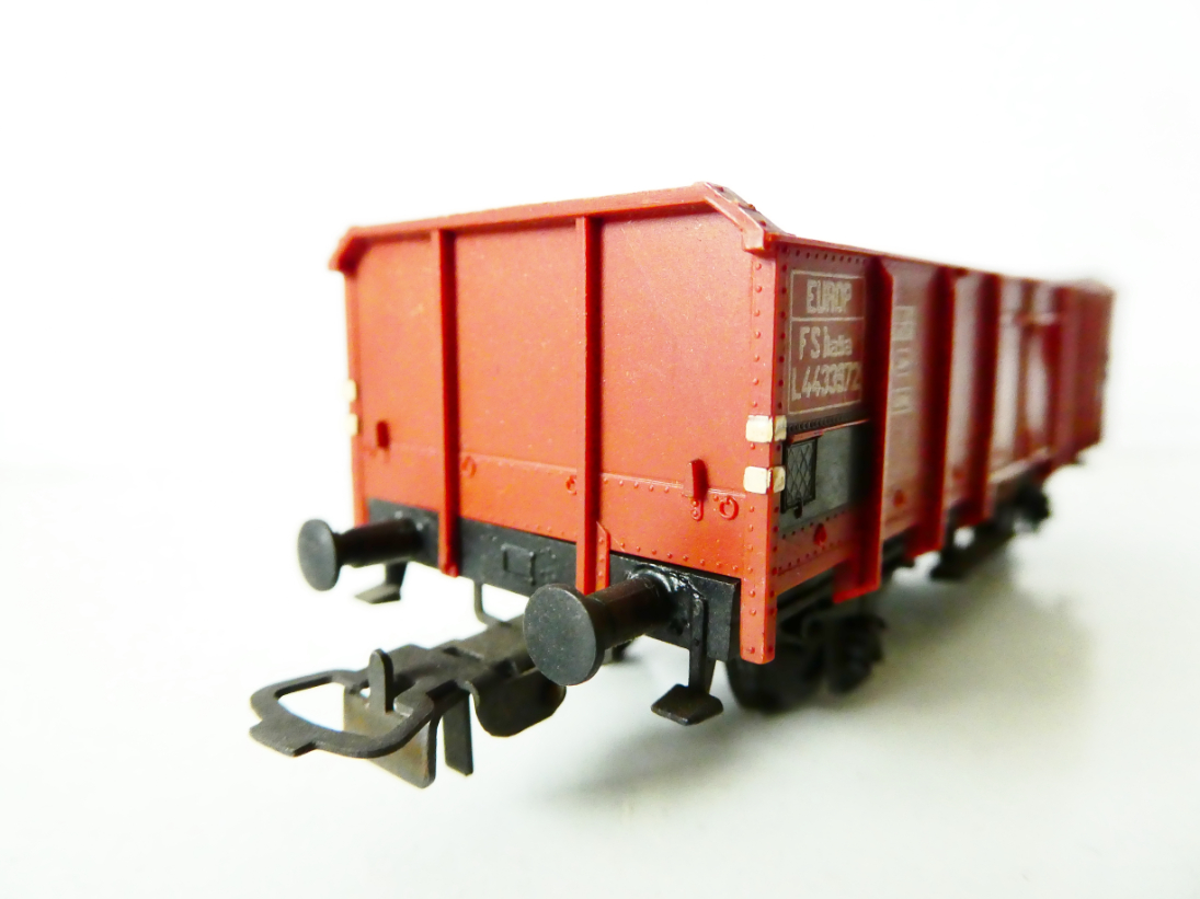 H0 PIKO Nákladní vůz otevřený EUROS FS Italia PĚKNÝ STAV NEPOUŽÍVANÝ v krabičce