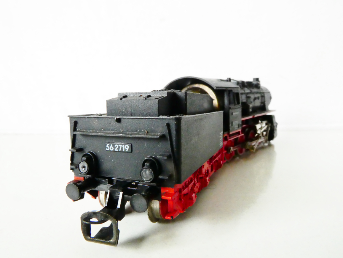 TT BTTB Parní lokomotiva BR 56 2719 s tendrem TOP STAV OSVĚTLENÁ PĚKNÝ STAV