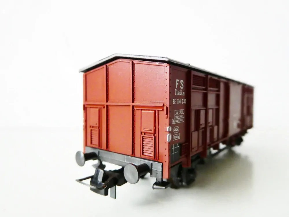 H0 ROCO 4300S Nákladní vůz krytý EE 114 230 FS Italia TOP STAV NEPOUŽITÝ v krabičce