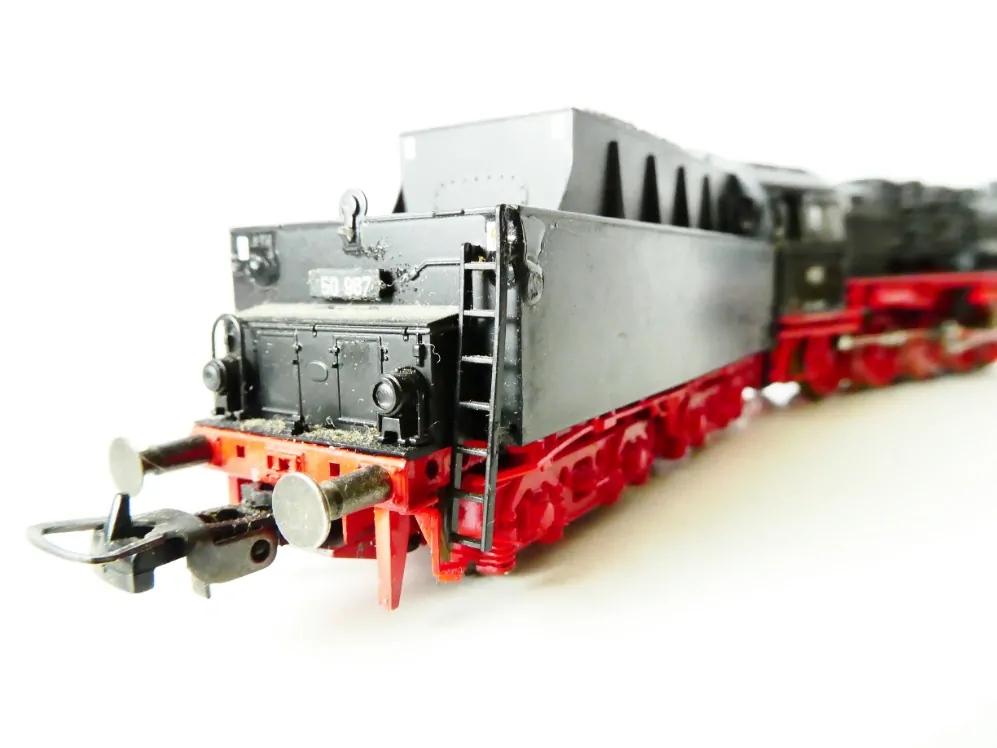 H0 ROCO 43288 Parní lokomotiva BR 50 987 DB OSVĚTLENÁ PĚKNÝ STAV