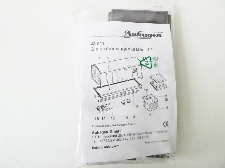 H0 AUHAGEN 46 611 - Stavebnice - Skladiště s vozem NOVÉ orig. zabalené