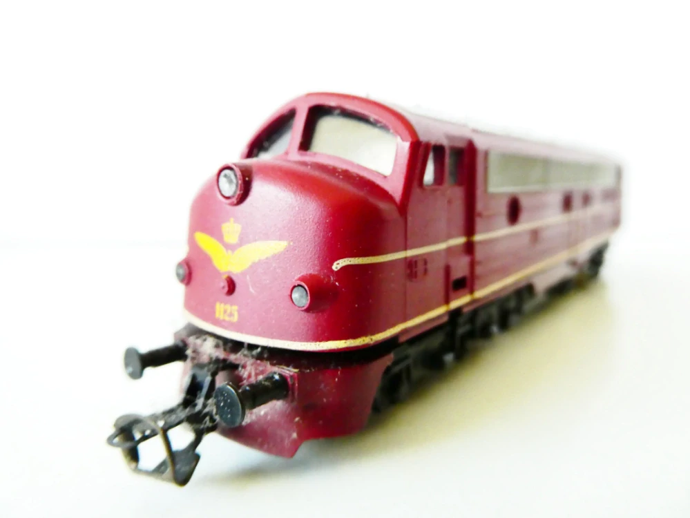 TT VEB PSV/BTTB Dieselová lokomotiva Nohab My 1125 DSB OSVĚTLENÁ TOP STAV NEPOUŽÍVANÁ z vitríny