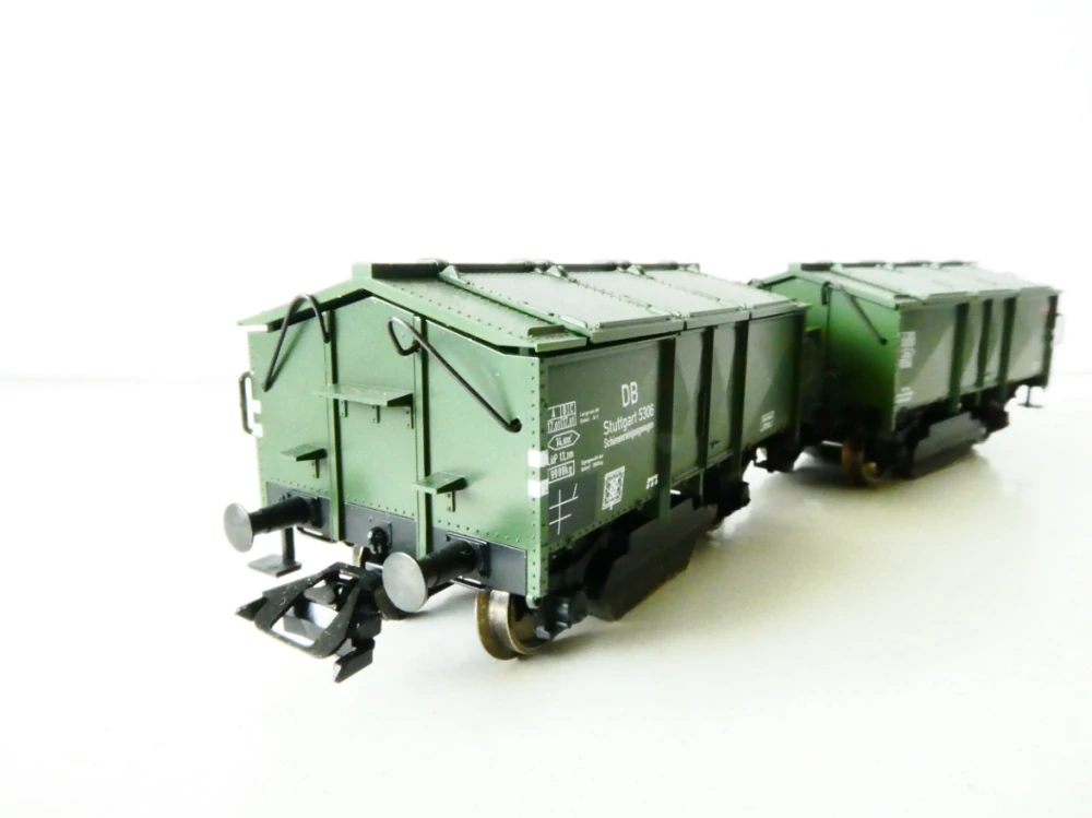 H0 Märklin 46010 Souprava dvou vozů na čištění kolejí DB (jubilejní edice) včetně 4 ks náhradních čistících nástavců TOP STAV