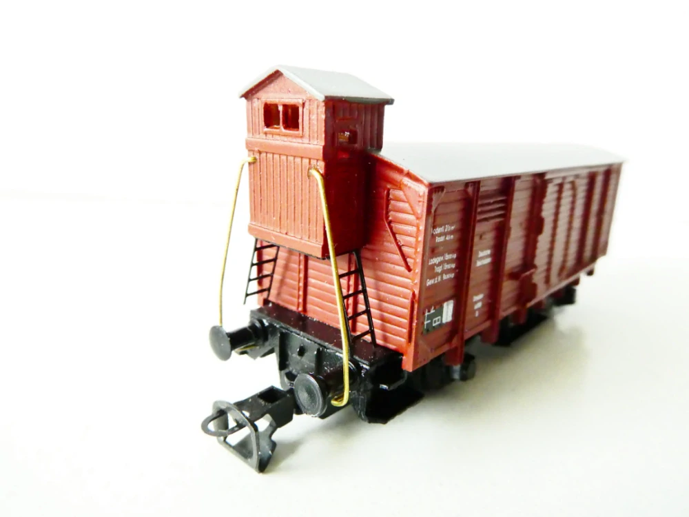TT LORENZ (P.L.Modell) 37020 Nákladní vůz krytý s budkou brzdaře DRG TOP STAV v orig. krabičce
