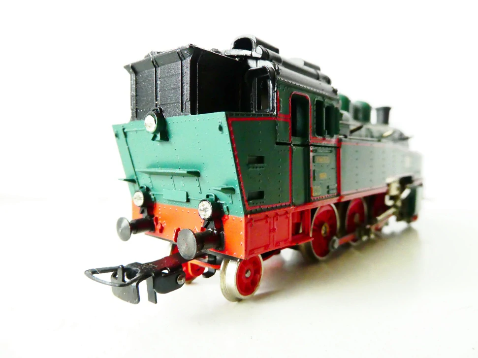 H0 PIKO Parní lokomotiva BR 75 1831 K.Sächs. Sts.E.B. zelená TOP STAV NEPOUŽITÁ