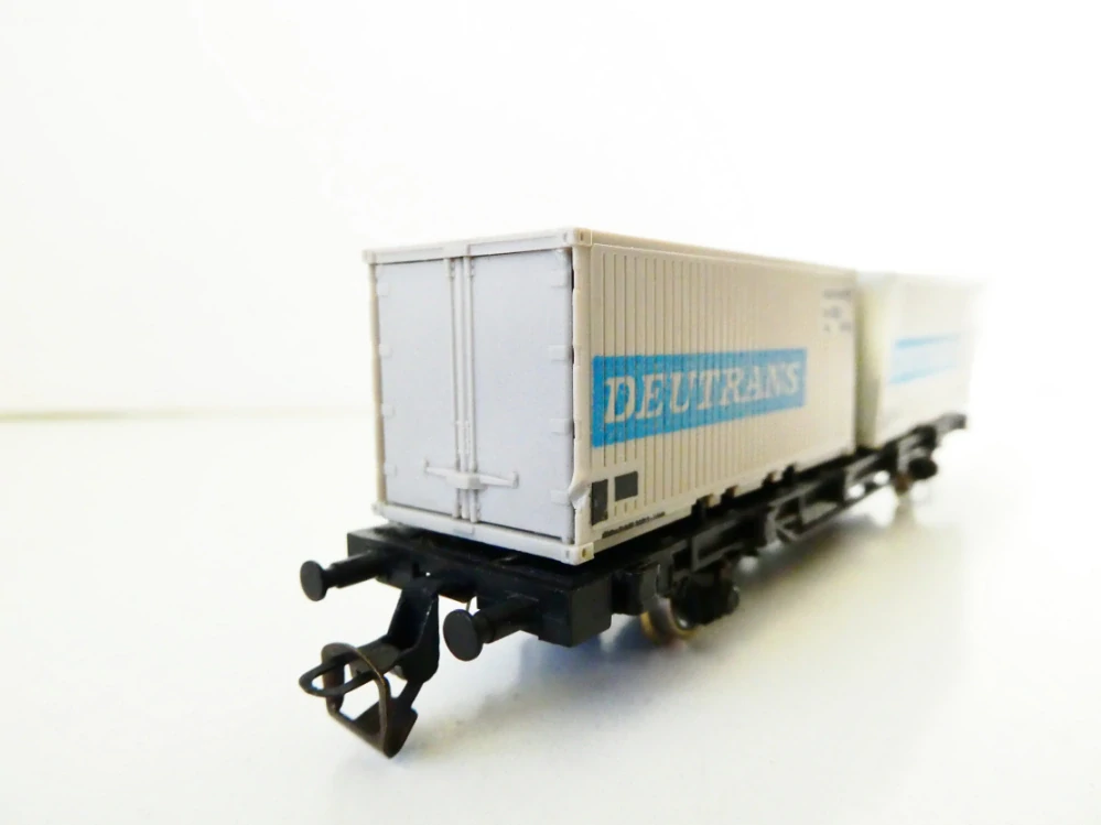 TT BTTB Plošinový vůz s kontejnery DEUTRANS PĚKNÝ STAV