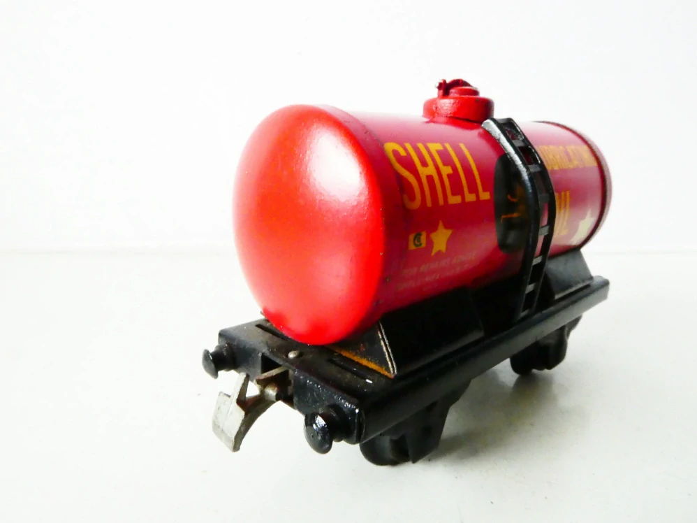 H0 TRIX TTR Cisternový vůz SHELL LUBRICATING OIL KOVOVÝ VŮZ ANTIK