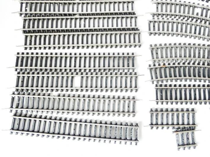 H0 PIKO SET 41 ks Koleje s minimálně poškozenými pražci - vše, co je na foto