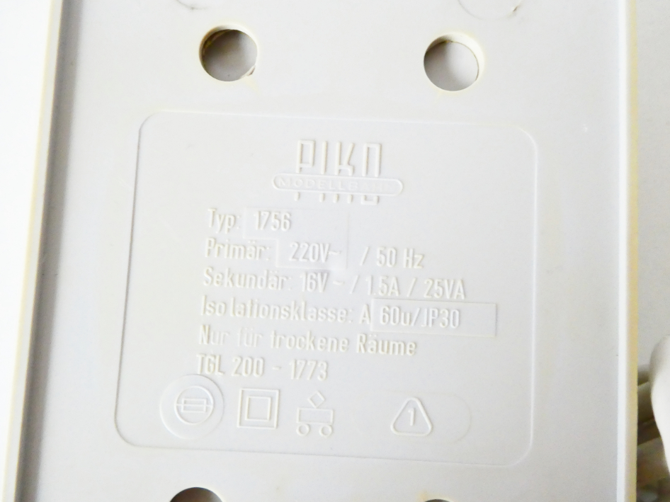 PIKO Z1 Transformátor ( trafo ) typ 1756 PĚKNÝ STAV
